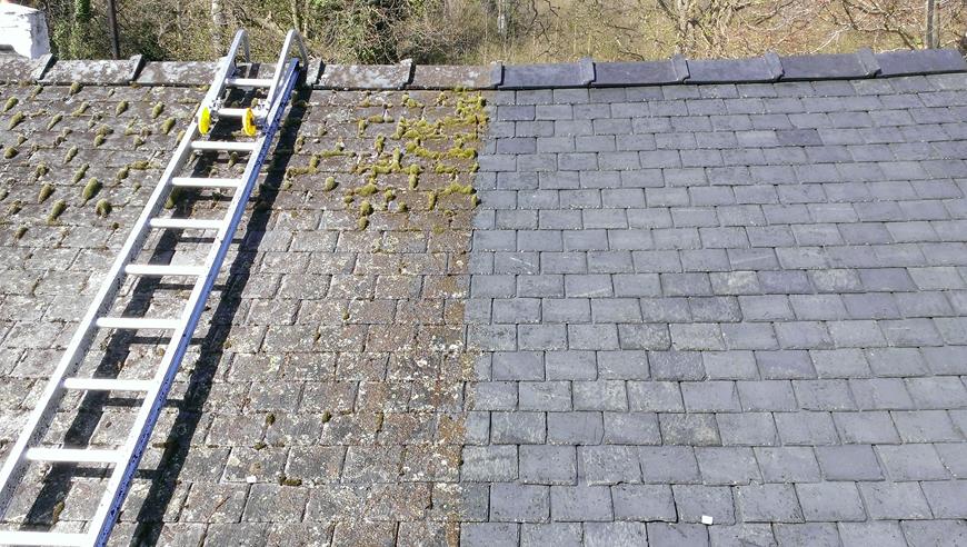 Roof Cleaning Using A 12 Inch Surface Cleaner